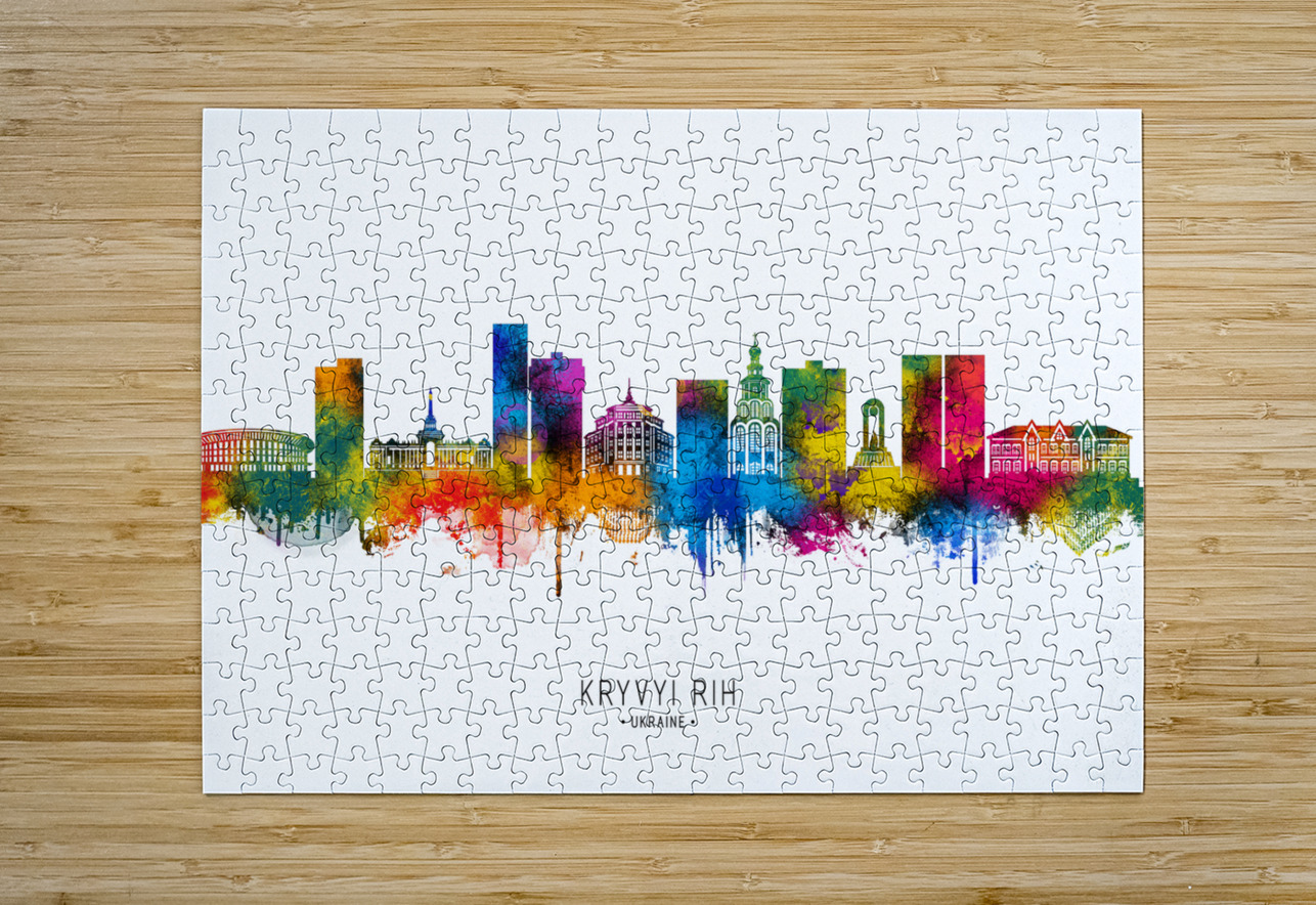 Kryvyi Rih Ukraine Skyline Towseef Dar Puzzle printing