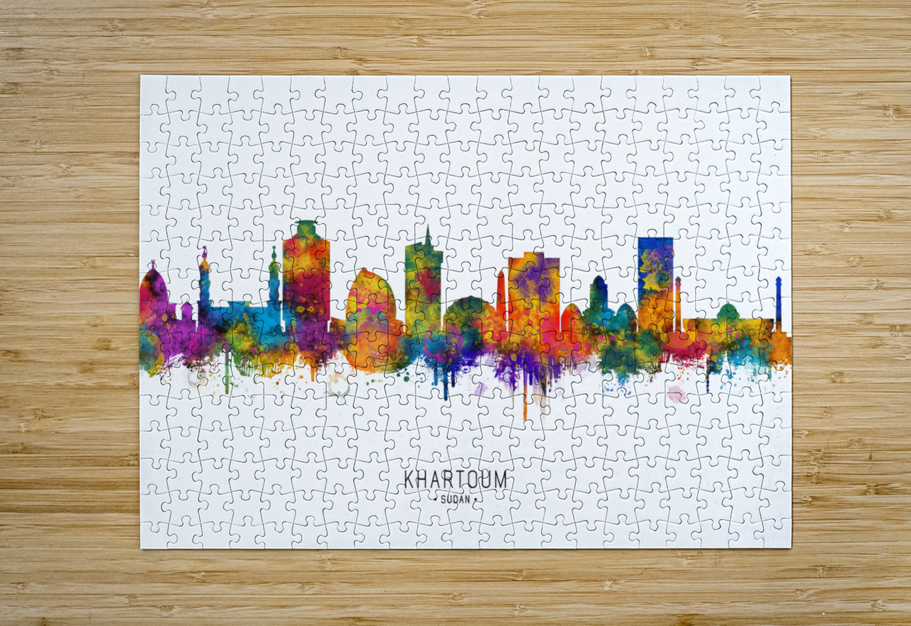 Khartoum Sudan Skyline Towseef Dar Puzzle printing