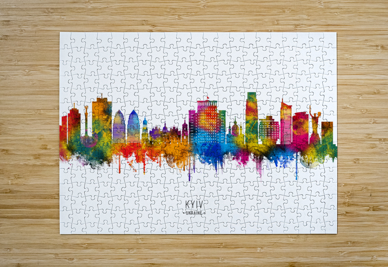 Kyiv Ukraine Skyline Towseef Dar Puzzle printing