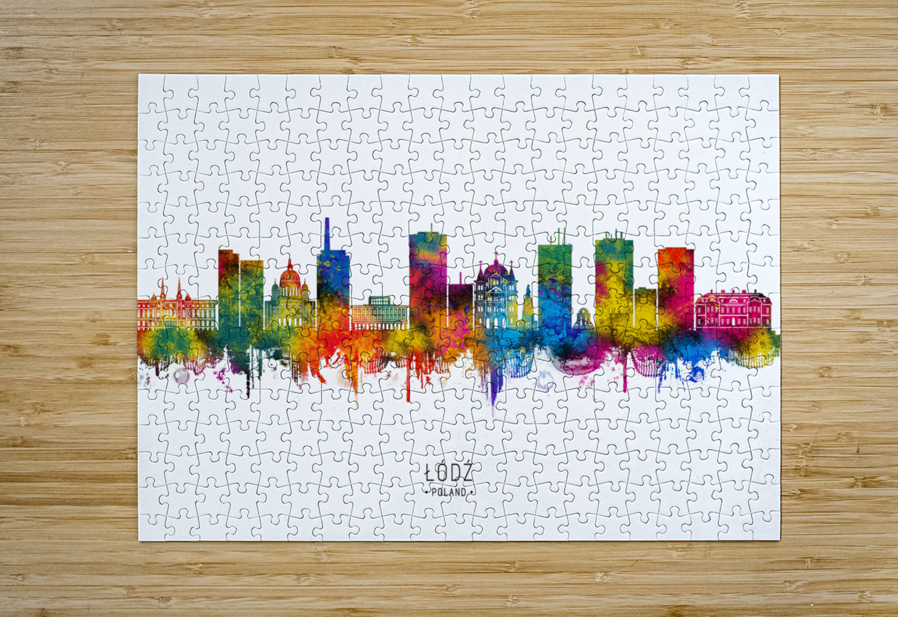 Lodz Poland Skyline Towseef Dar Puzzle printing
