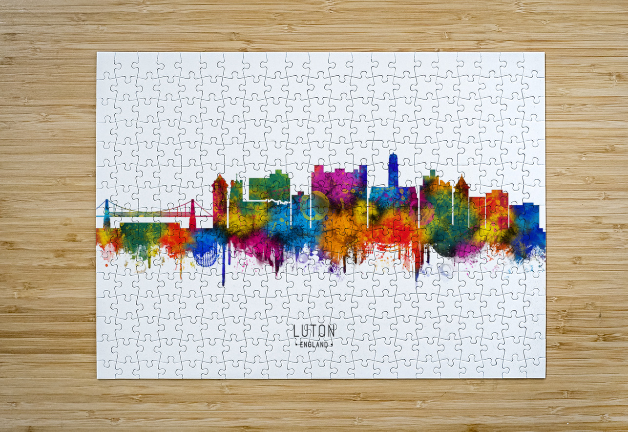 Luton England Skyline Towseef Dar Puzzle printing