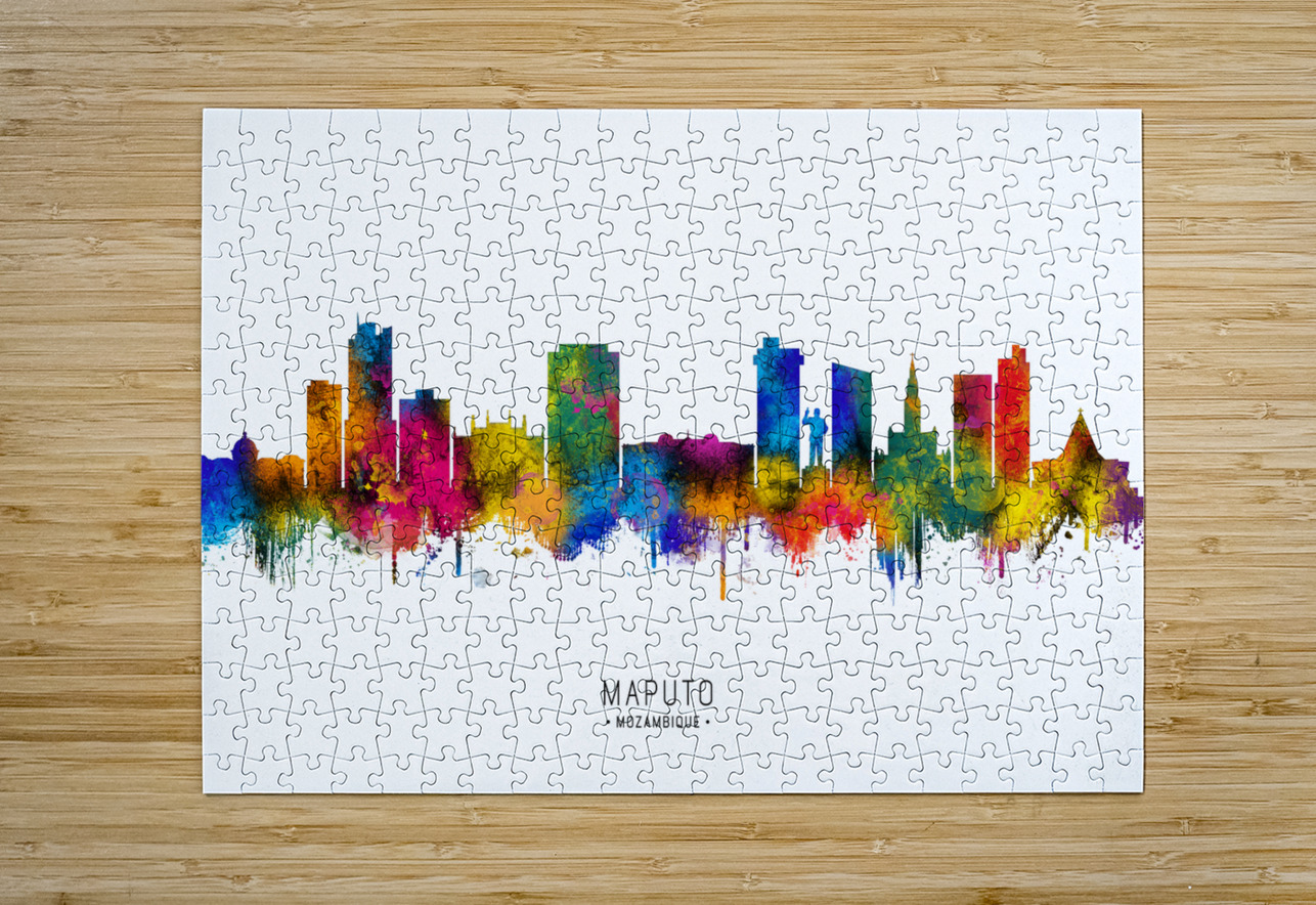 Maputo Mozambique Skyline Towseef Dar Puzzle printing