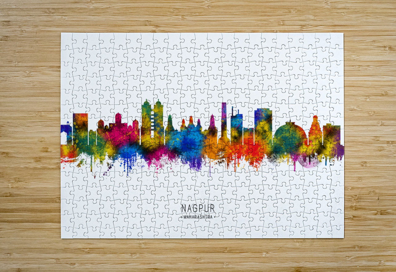 Nagpur Maharashtra Skyline Towseef Dar Puzzle printing