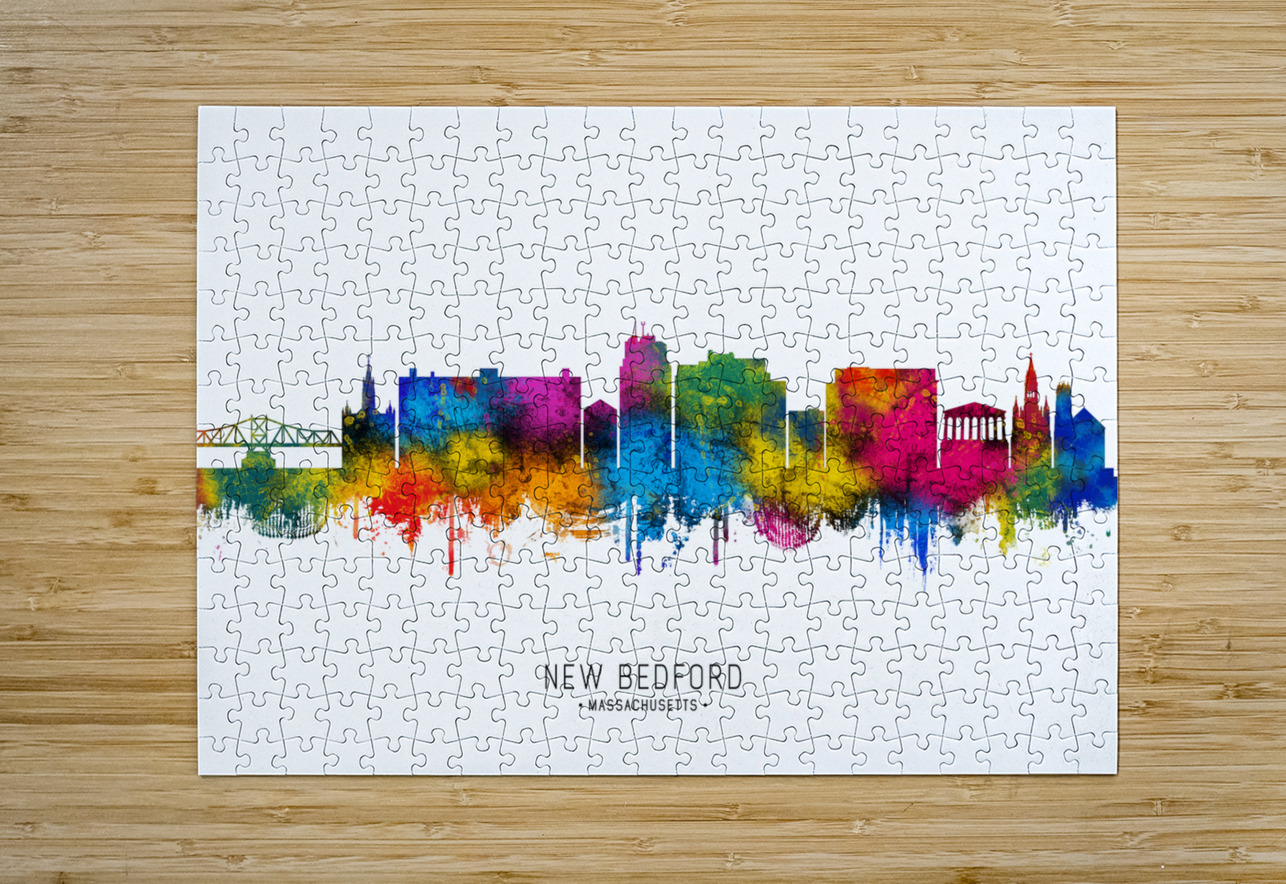 New Bedford Massachusetts Skyline Towseef Dar Puzzle printing