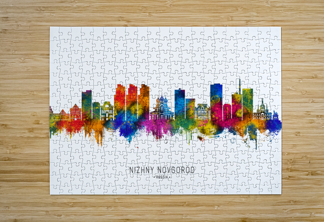 Nizhny Novgorod Russia Skyline Towseef Dar Puzzle printing
