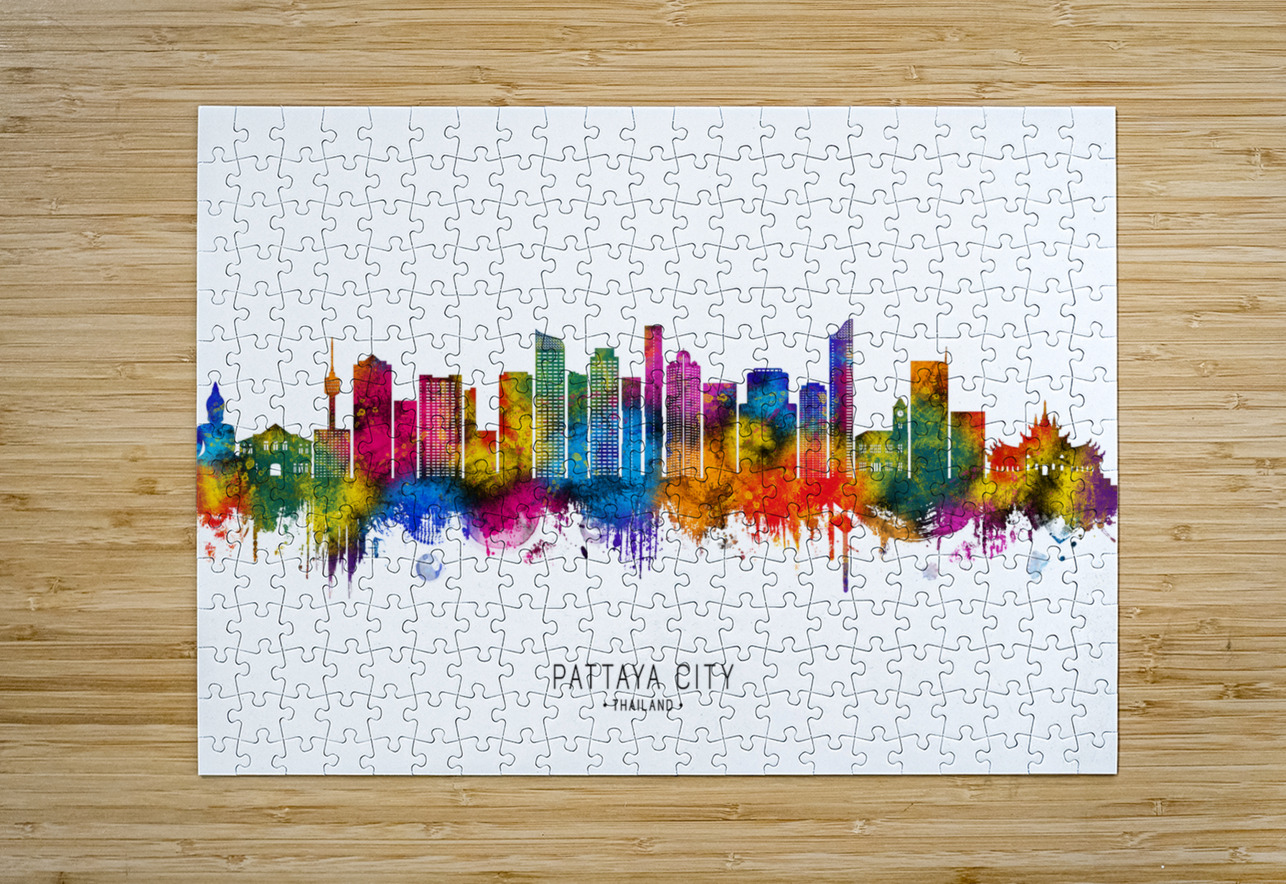Pattaya City Thailand Skyline Towseef Dar Puzzle printing