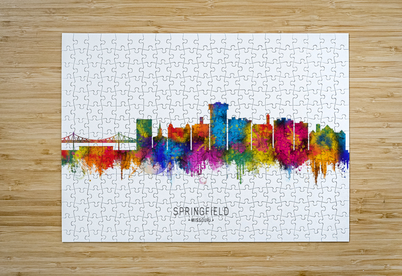 Springfield Missouri Skyline Towseef Dar Puzzle printing