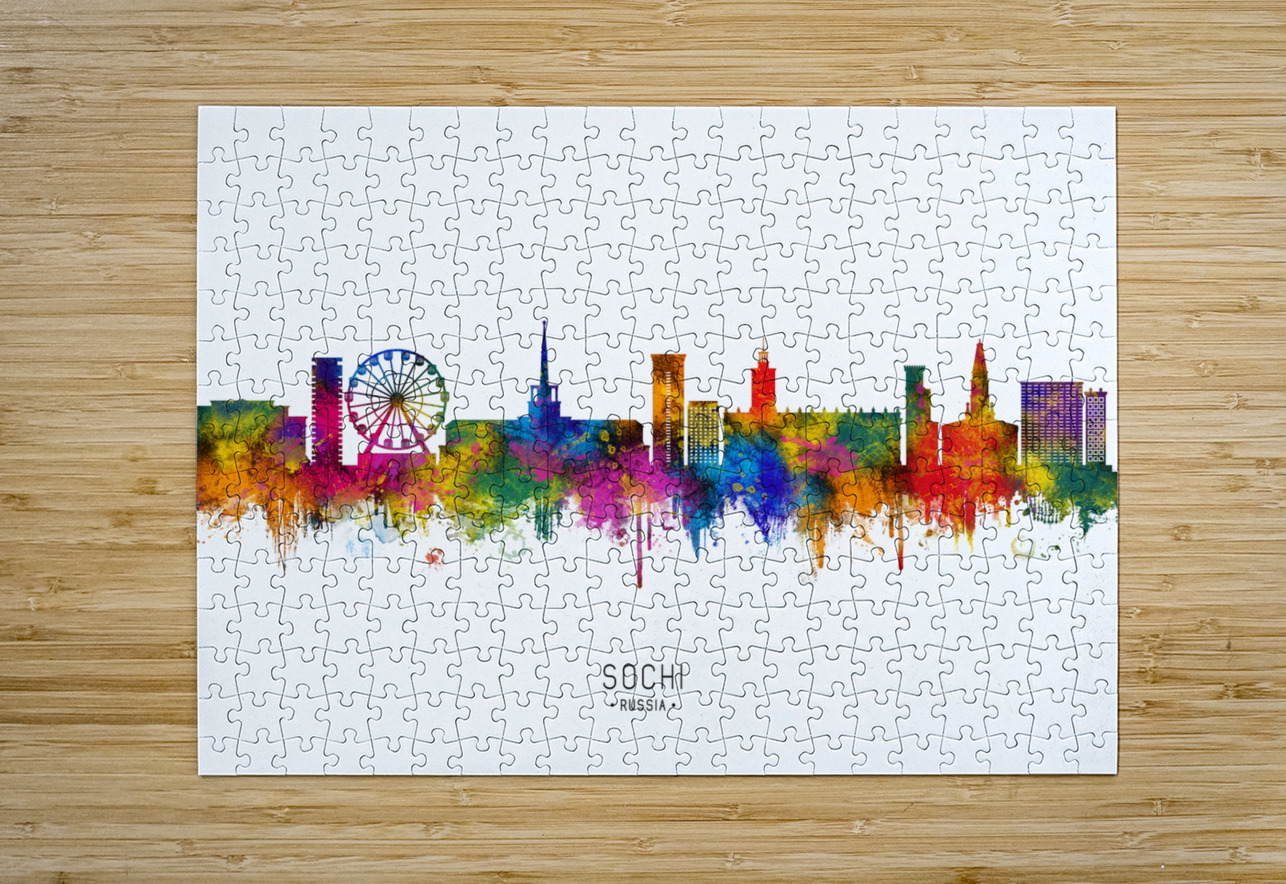 Sochi Russia Skyline Towseef Dar Puzzle printing