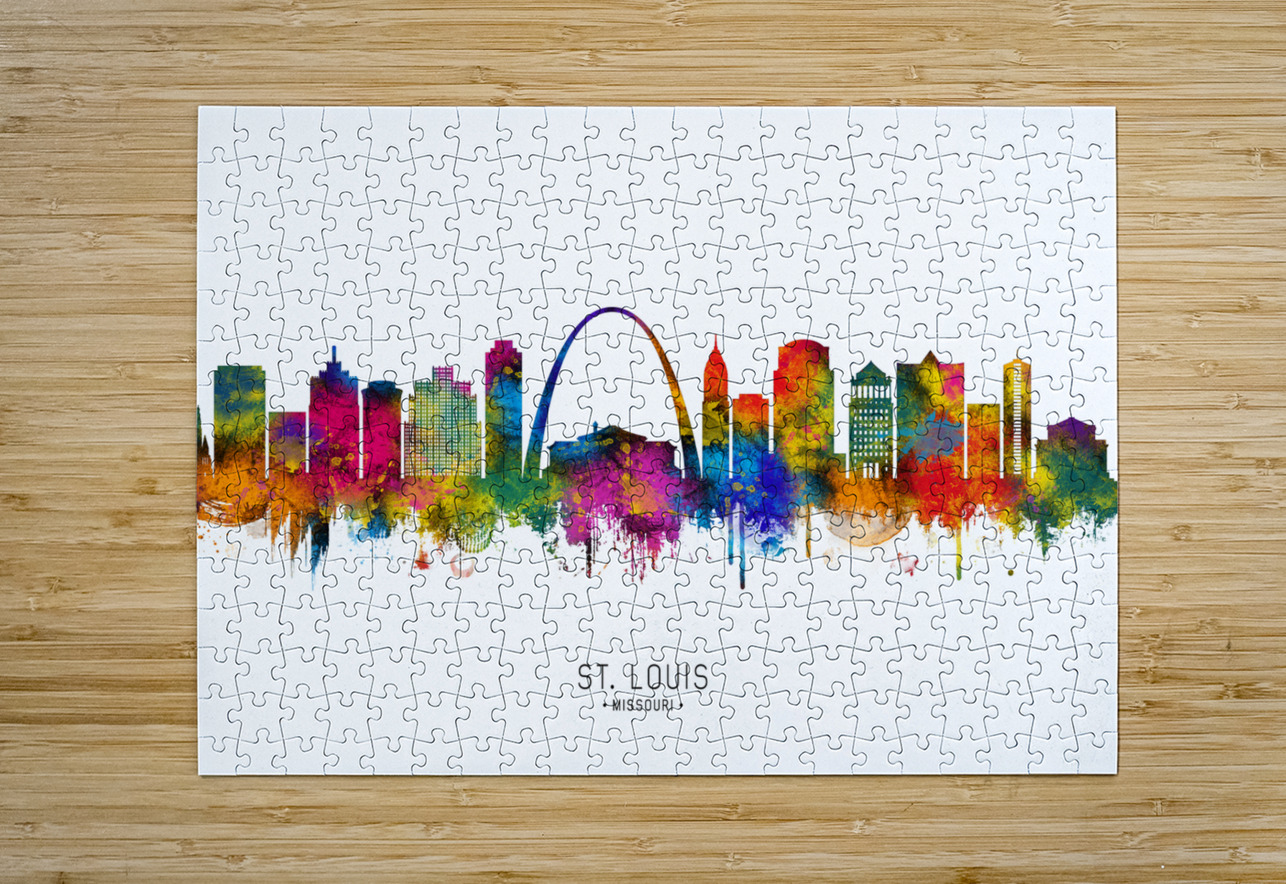 St. Louis Missouri Skyline Towseef Dar Puzzle printing