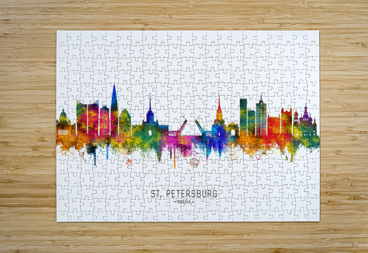 St. Petersburg Russia Skyline Towseef Dar Puzzle printing