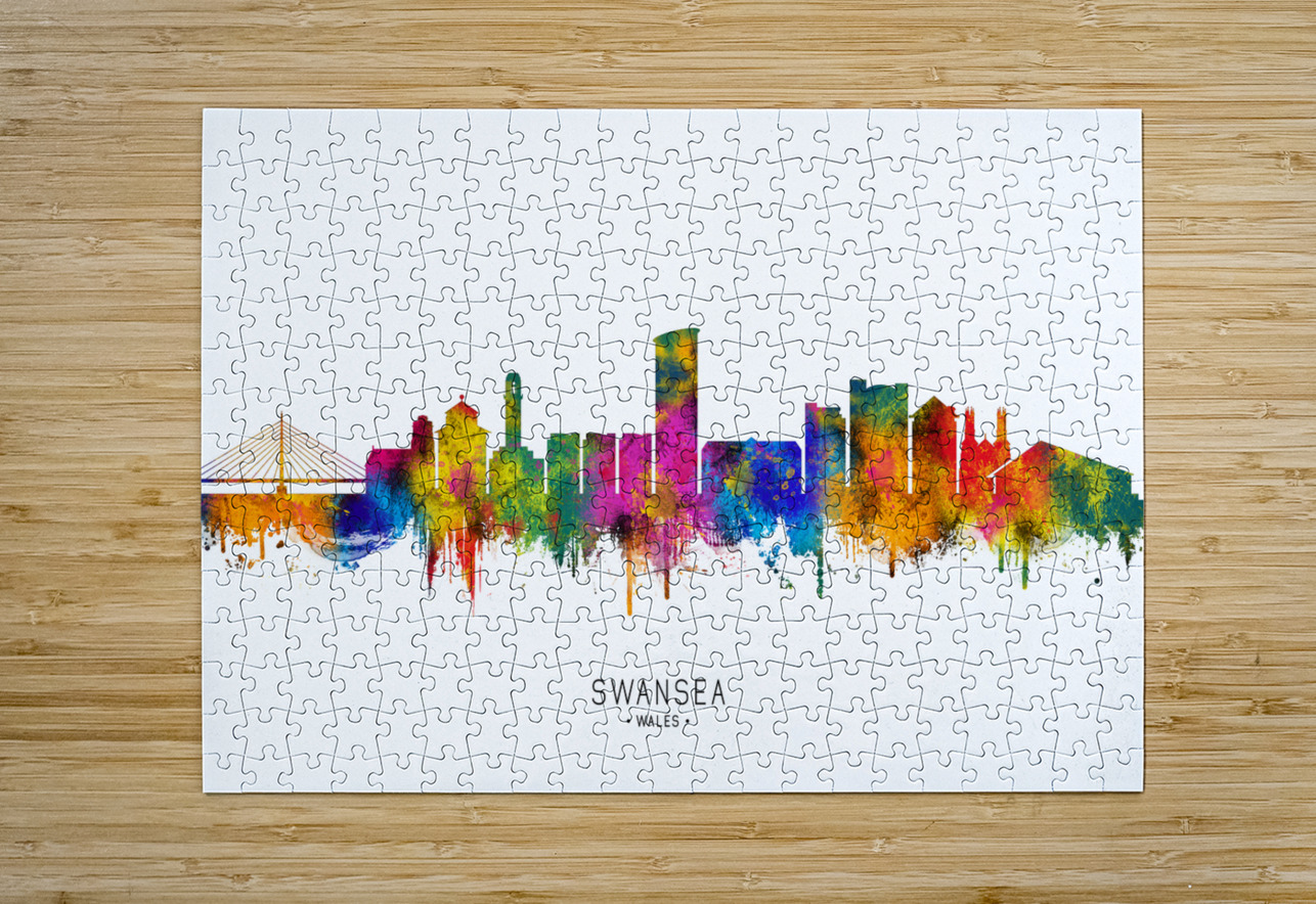 Swansea Wales Skyline Towseef Dar Puzzle printing
