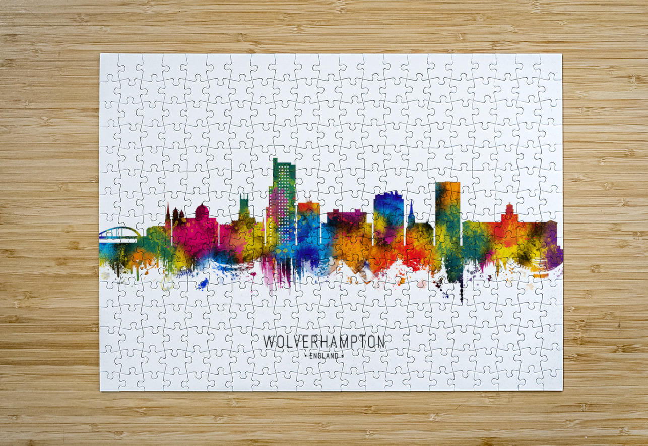 Wolverhampton England Skyline Towseef Dar Puzzle printing