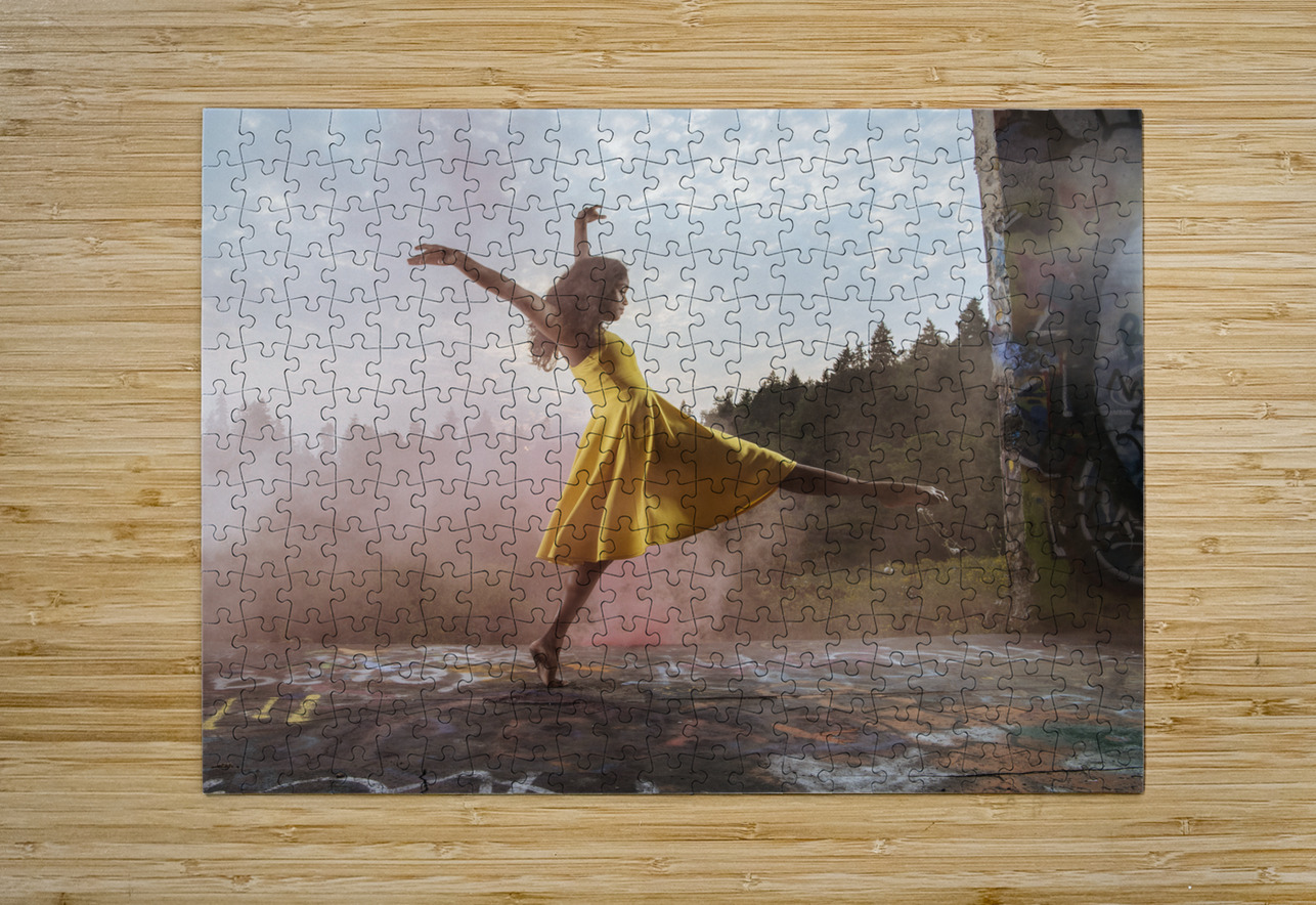 Dancing woman Bainbridge Island Washington USA 222323 Panoramic Images Puzzle printing