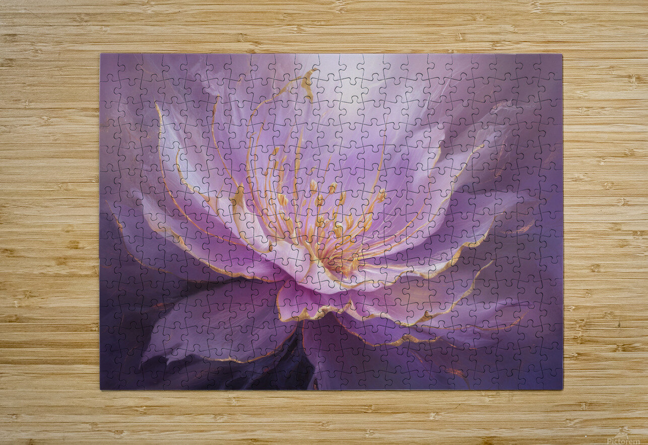 abstract oil painting that captures the essence of flowers  12 hesh4 Puzzle printing