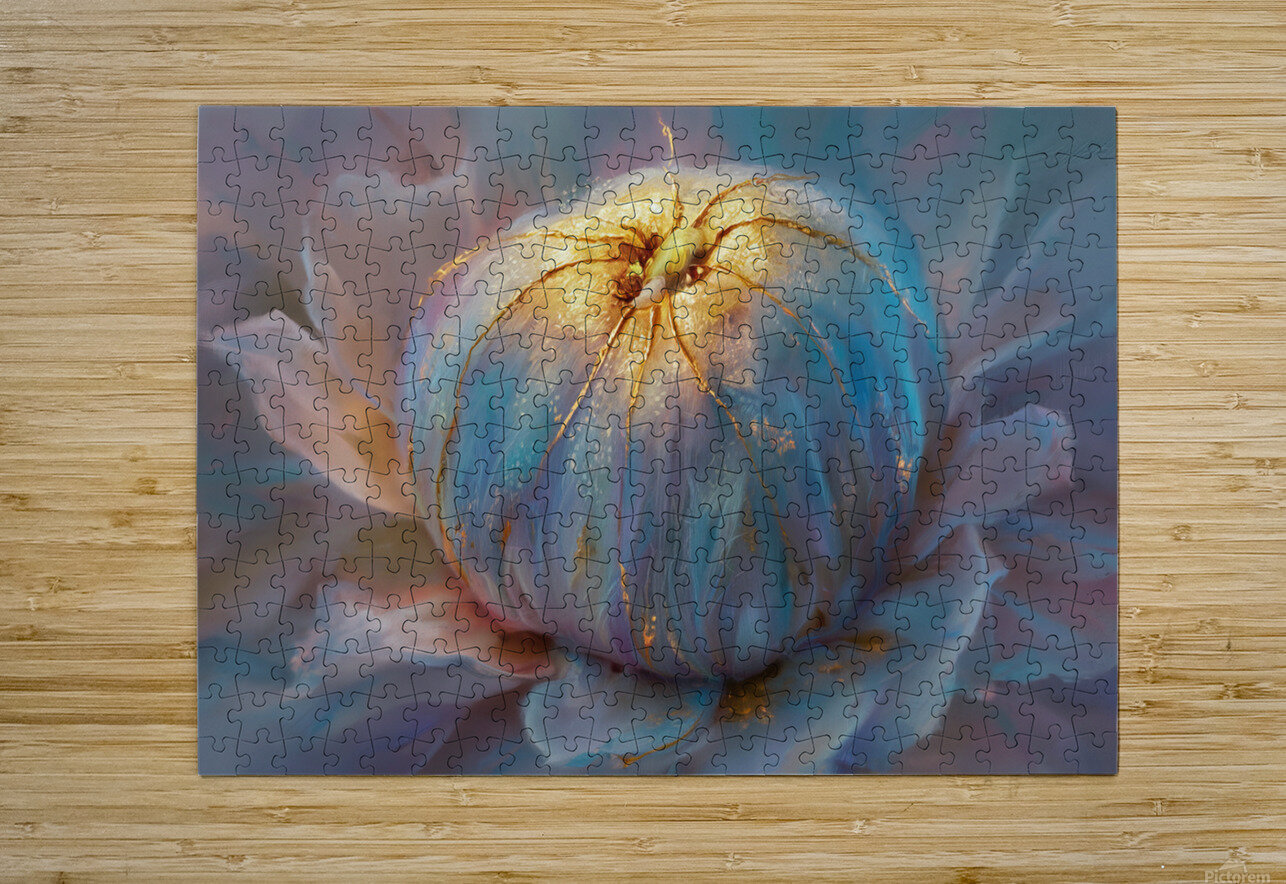 abstract oil painting that captures the essence of flowers  28 hesh4 Puzzle printing