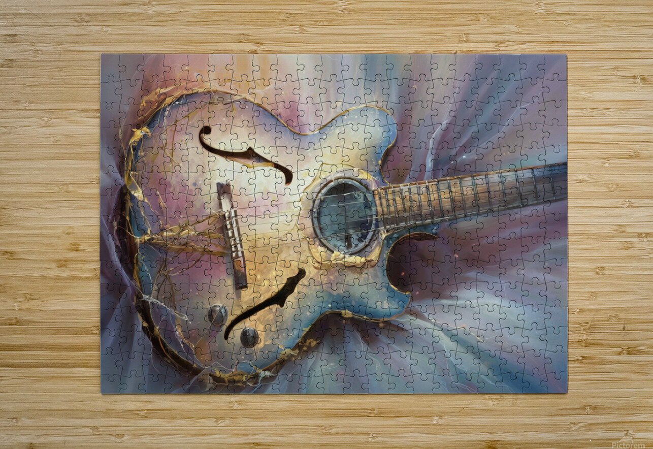 abstract oil painting that captures the essence of flowers  37 hesh4 Puzzle printing