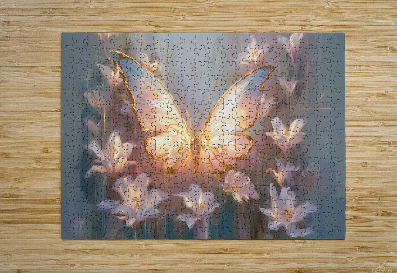 abstract oil painting that captures the essence of flowers  39 hesh4 Puzzle printing