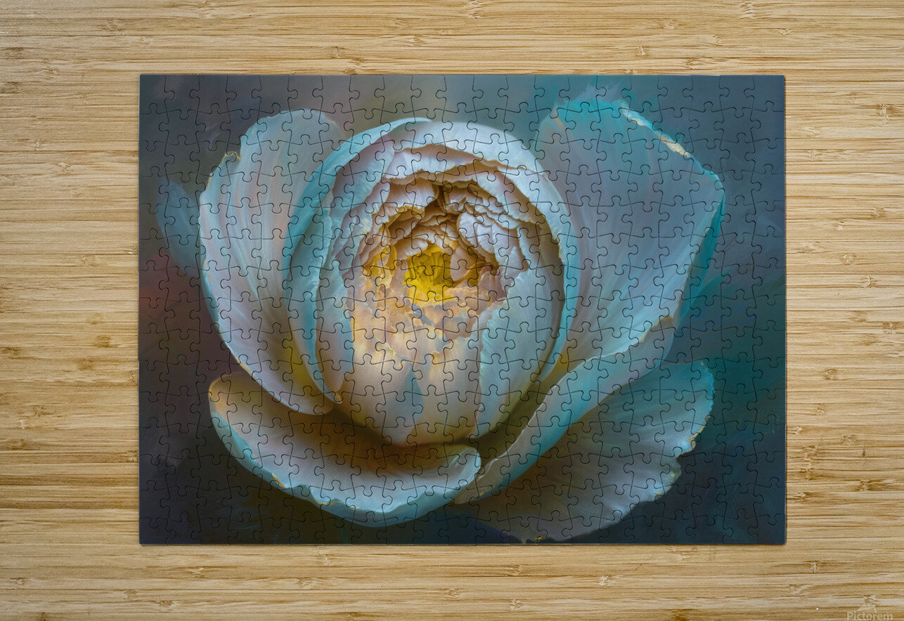 abstract oil painting that captures the essence of flowers  50 hesh4 Puzzle printing