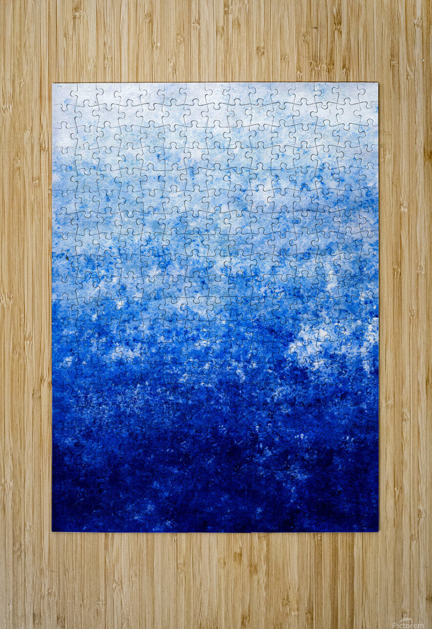 Abstract blue painting TAHDAINI Puzzle printing
