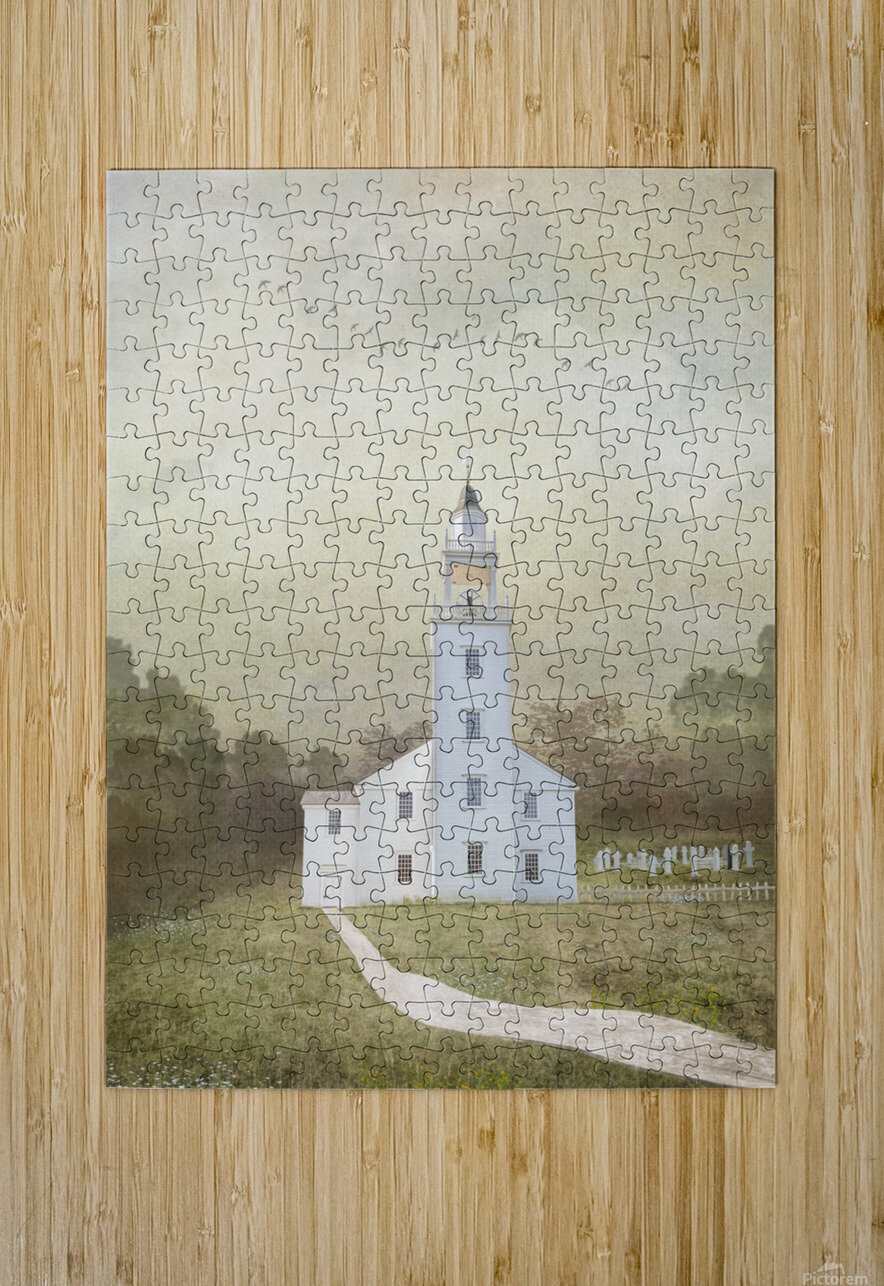 1717 Meeting house Susan Paradise Burke Puzzle printing