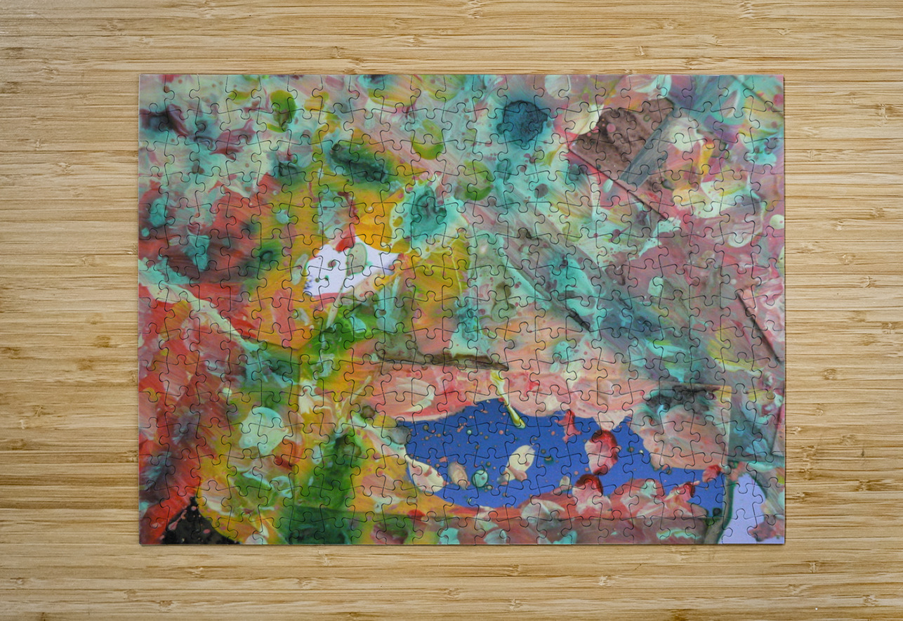 Cosmic Bloom – A Collision of Colors Luciano Puzzle printing