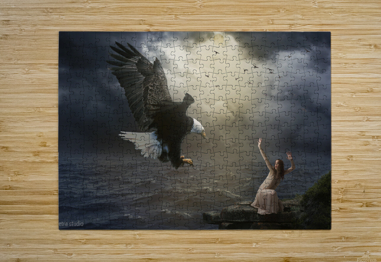 The girl and the eagle Dejan Travica Puzzle printing