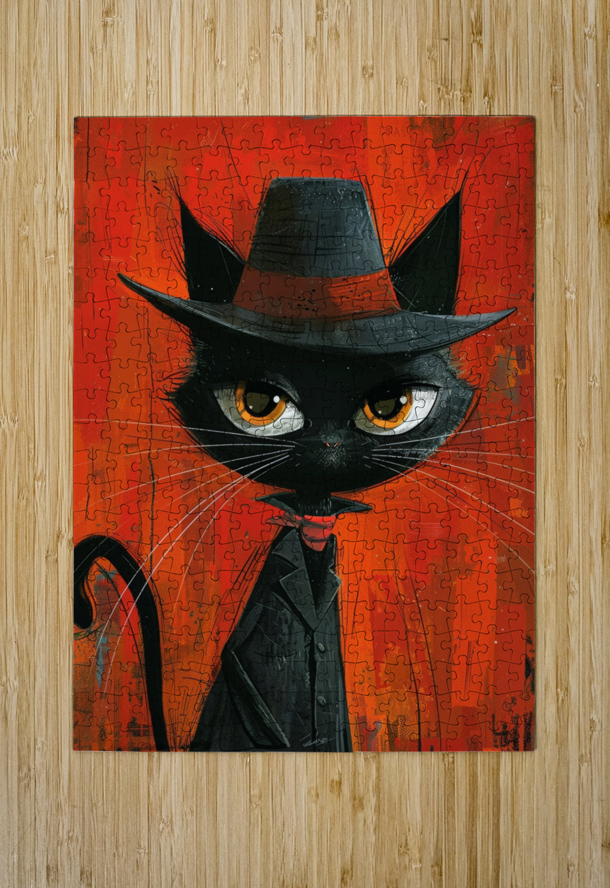 Harlem Whiskers: A Feline Fusion of Culture and Style ArtisticAlkhemy AI Puzzle printing