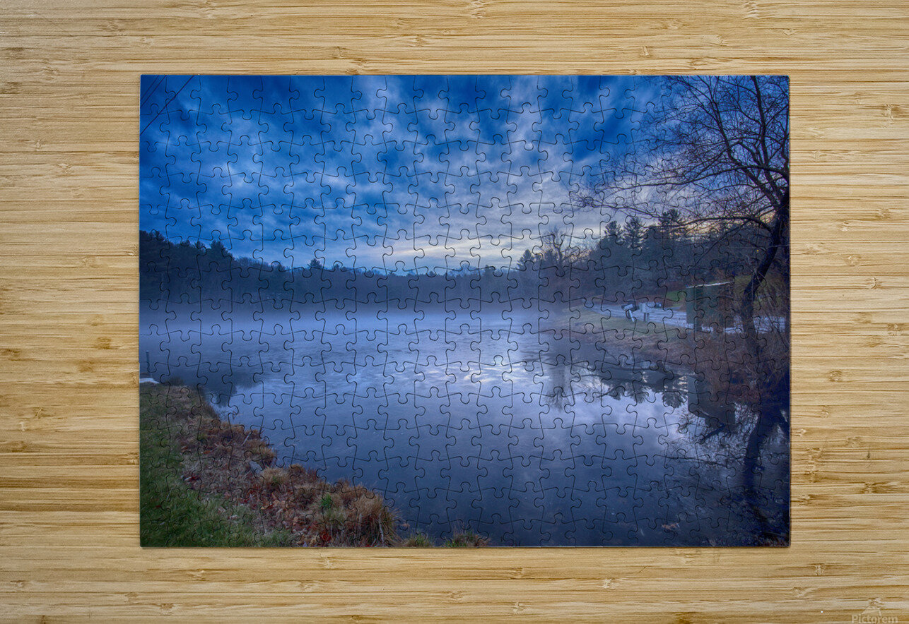Mysterious Mist on the Pond R Natale Photography Puzzle printing