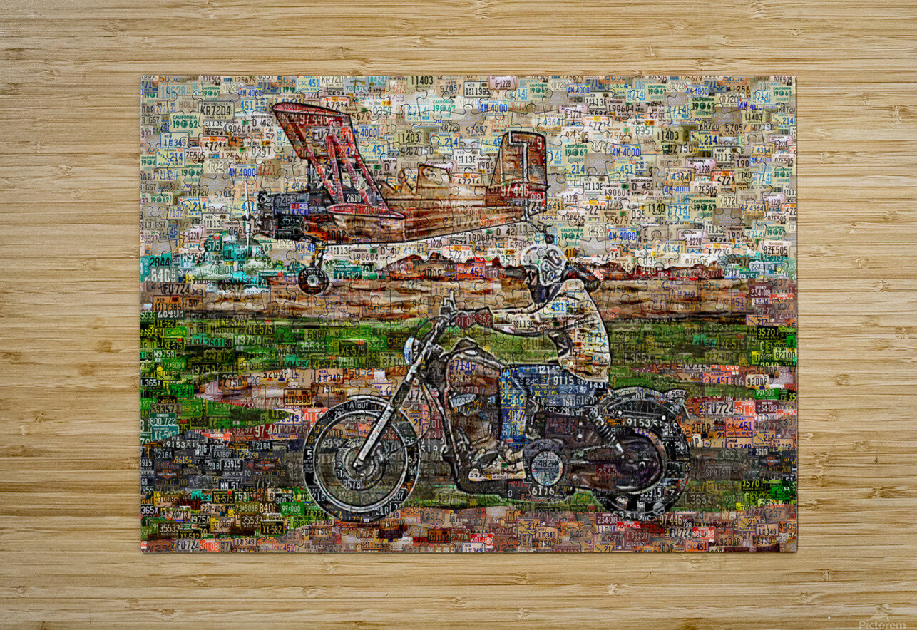 HARLEY  AND PLANE Alex Loskutov Puzzle printing
