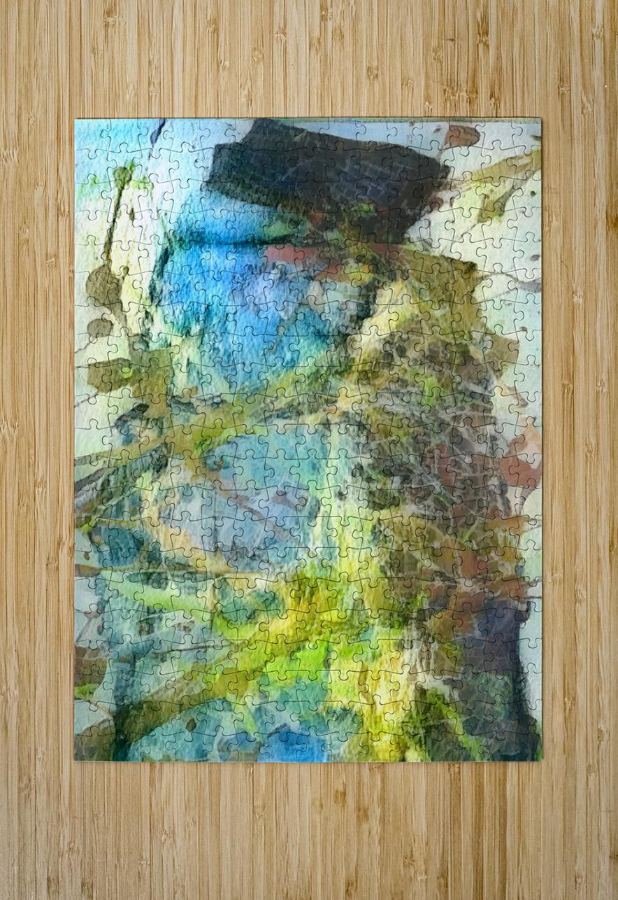 the blue electric portrait Luciano Puzzle printing