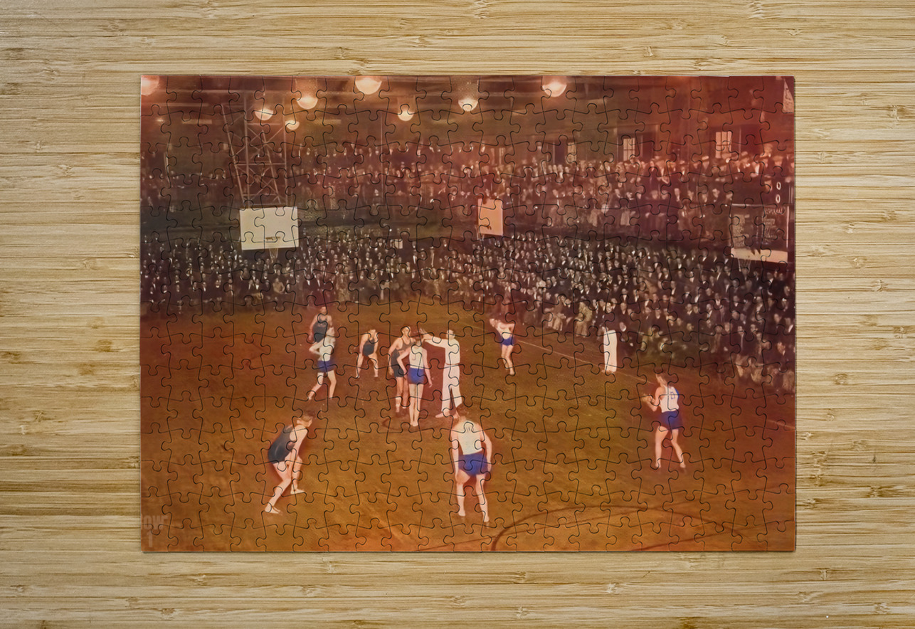 1920s purdue indiana state basketball art Row One Brand Puzzle printing