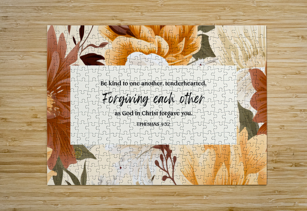 Ephesians 4:32 | Bible Verse Art | Wall Art Rescued Soul Puzzle printing