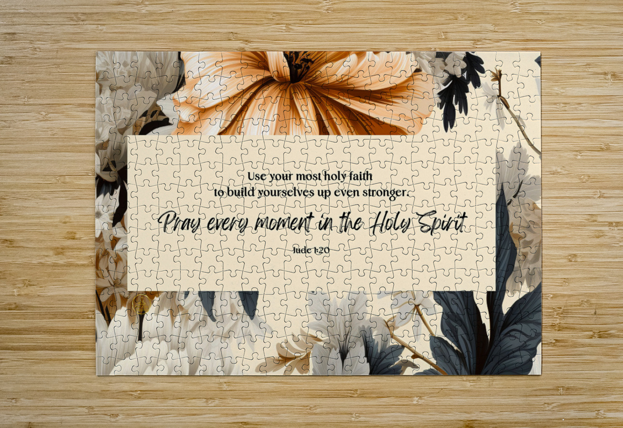 Jude 1:20 | Bible Verse Art | Wall Art Rescued Soul Puzzle printing