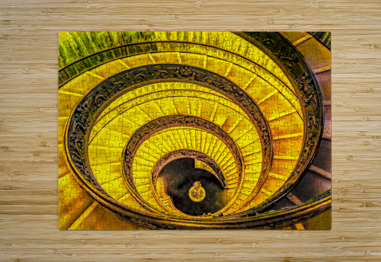 Vatican Circular Stairs Norma Brandsberg Photography Puzzle printing