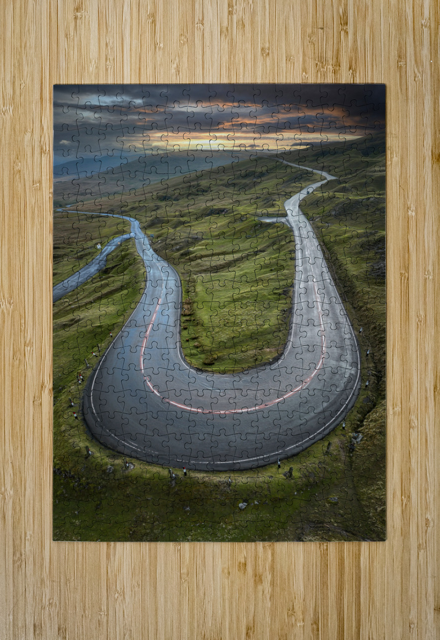 Aerial view of Cuckoo Bend Leighton Collins Puzzle printing