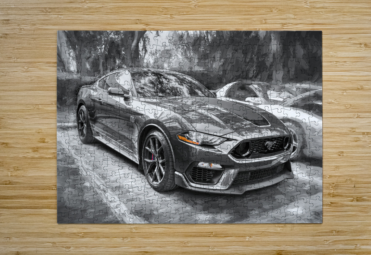  2022 Ford Mustang Mach 1 Eruption Green X 6 Rich Franco Puzzle printing