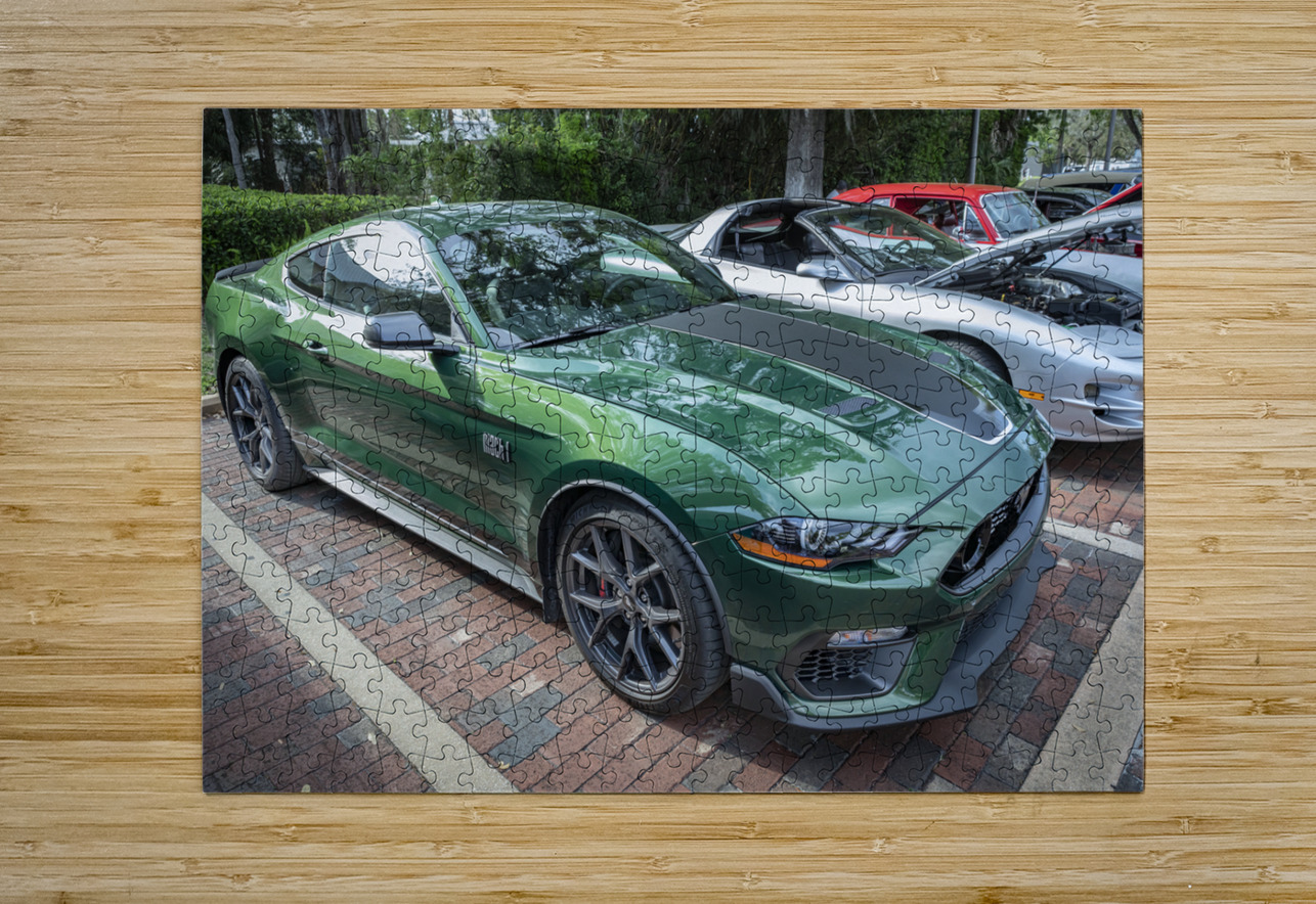  2022 Ford Mustang Mach 1 Eruption Green X 11 Rich Franco Puzzle printing