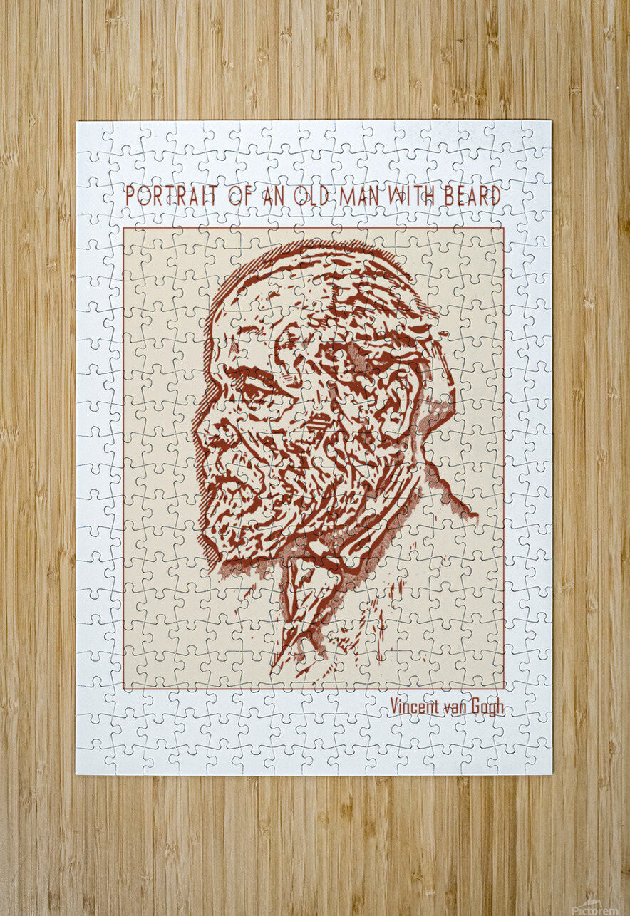 Portrait of an Old Man with Beard – Vincent van Gogh Doa Project Puzzle printing