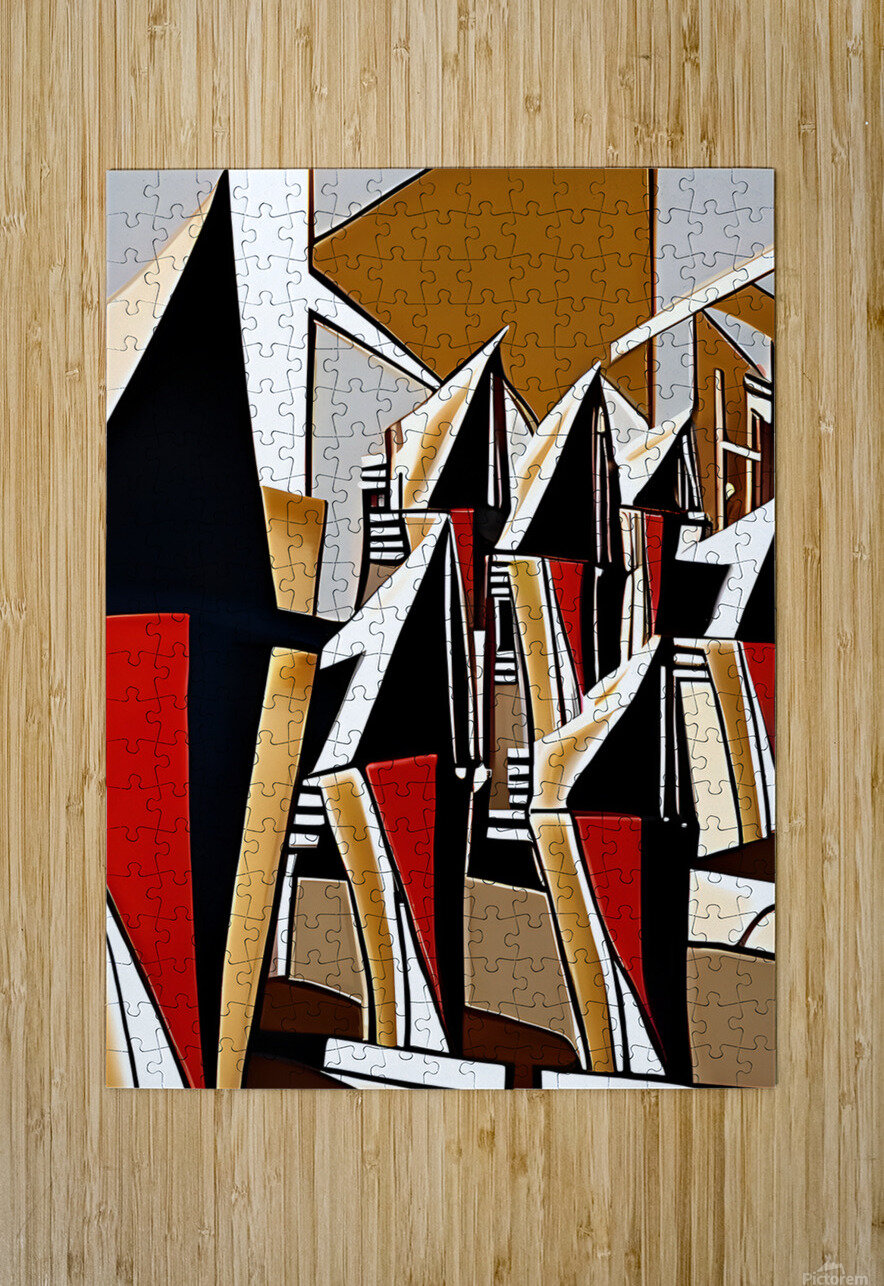 abstract geomatric art Irfan chishty Puzzle printing