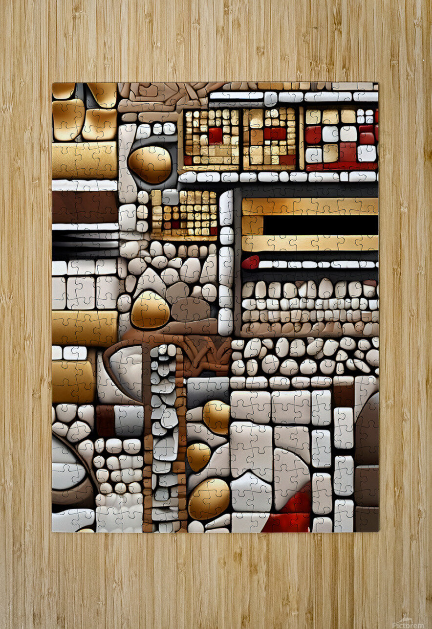 abstract stone pattern Irfan chishty Puzzle printing
