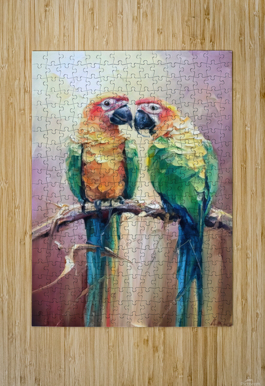 abstract oil painting of flowers 35 YURI KAZA Puzzle printing