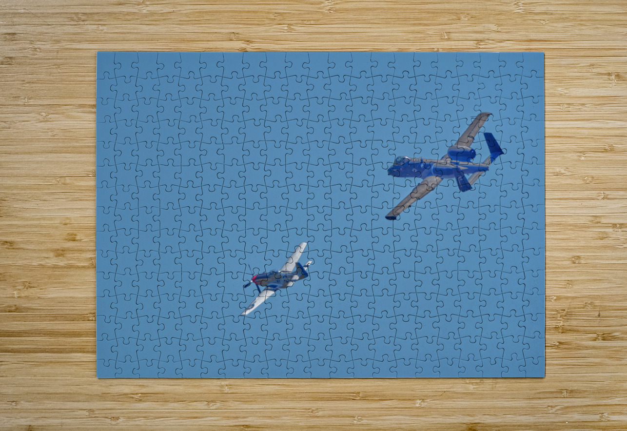 A10 Warthog & P51 Mustang- 1 Darin E Hartley Photography Puzzle printing