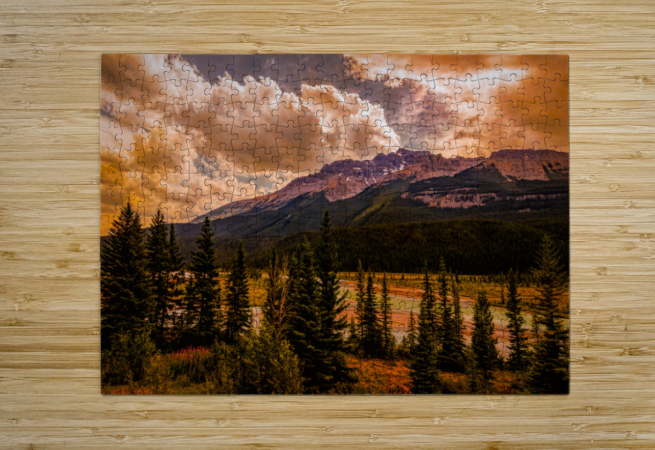 Icefield Parkway River Sunset 1 Norma Brandsberg Photography Puzzle printing