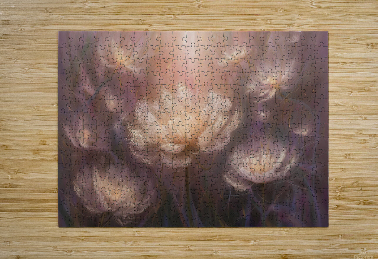 abstract oil painting of flowers 5 YURI KAZA Puzzle printing