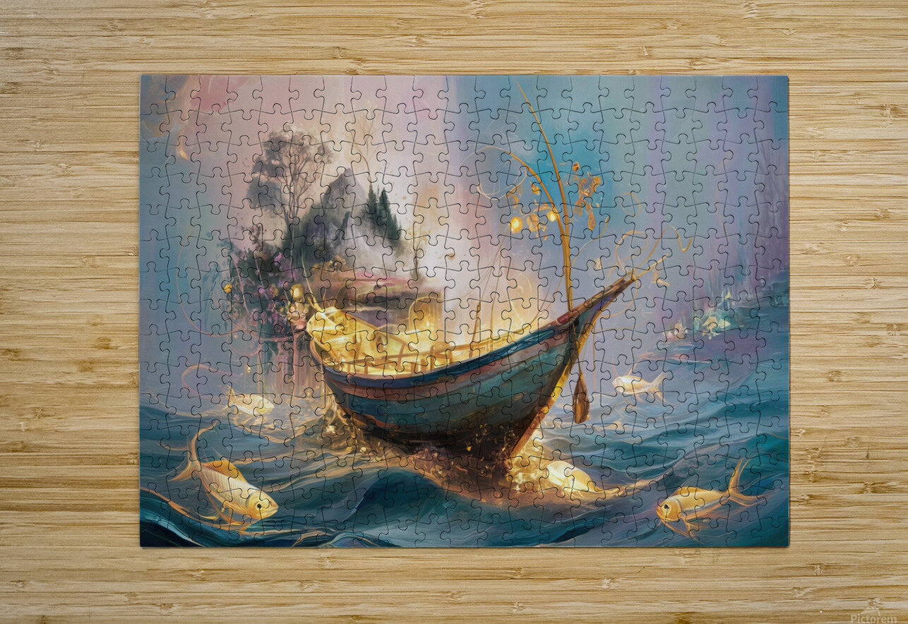 abstract oil painting of flowers 16 YURI KAZA Puzzle printing