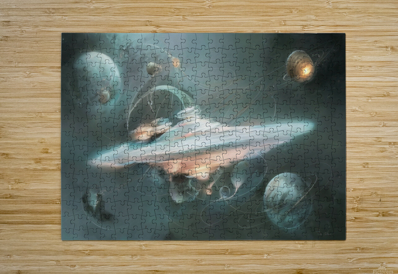 abstract oil painting of flowers 41 YURI KAZA Puzzle printing