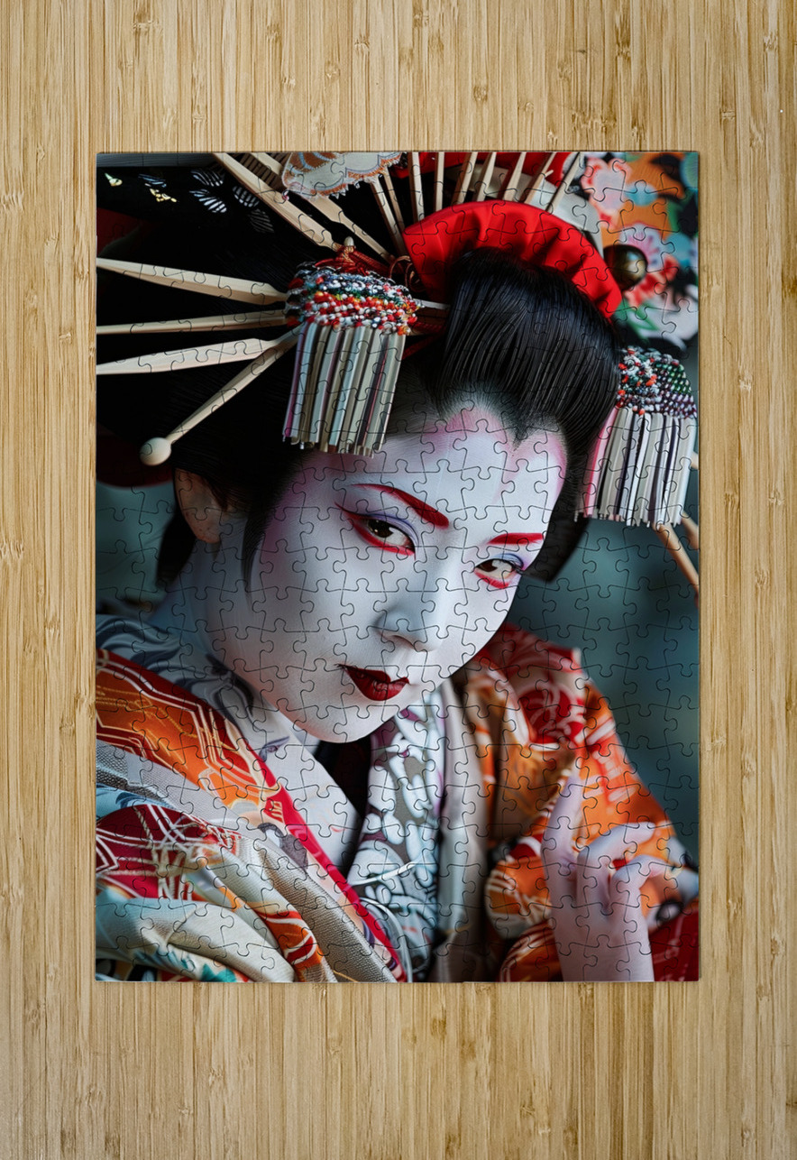 Grace of the Geisha Abstract Rebellion Puzzle printing