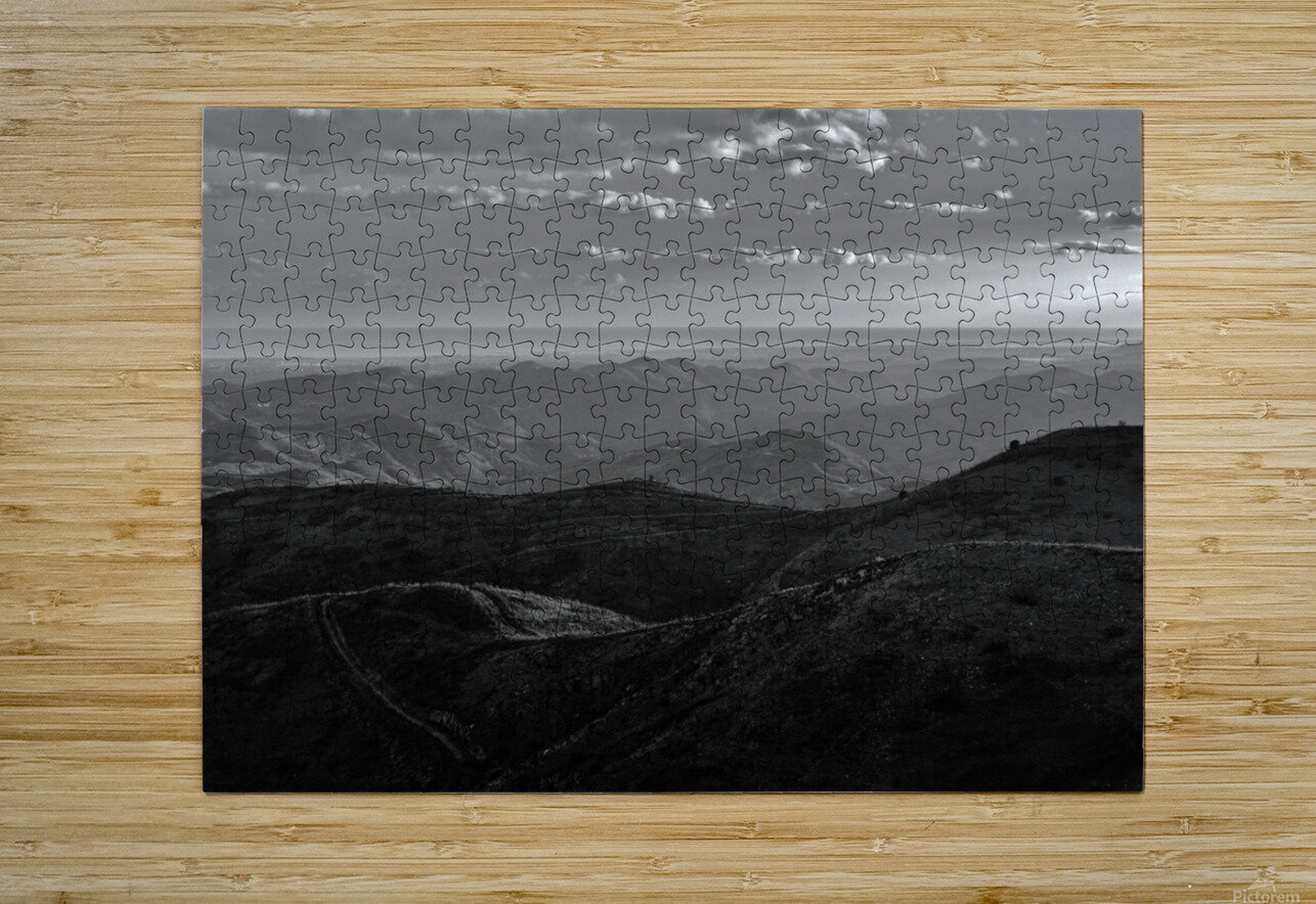 Mountains of Caldeirao in Monochrome Angelo DeVal Puzzle printing