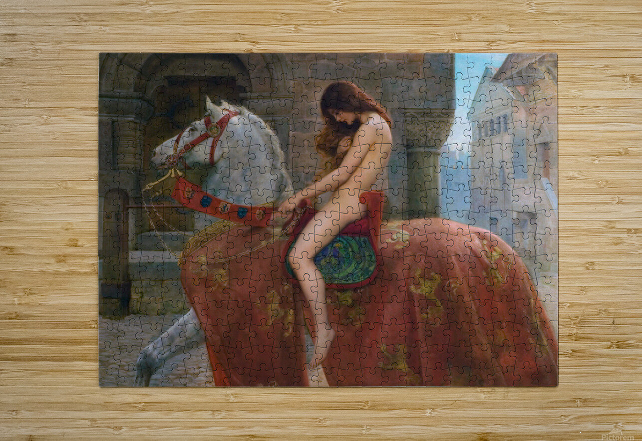 Lady Godiva by John Collier    fine arts lover Puzzle printing