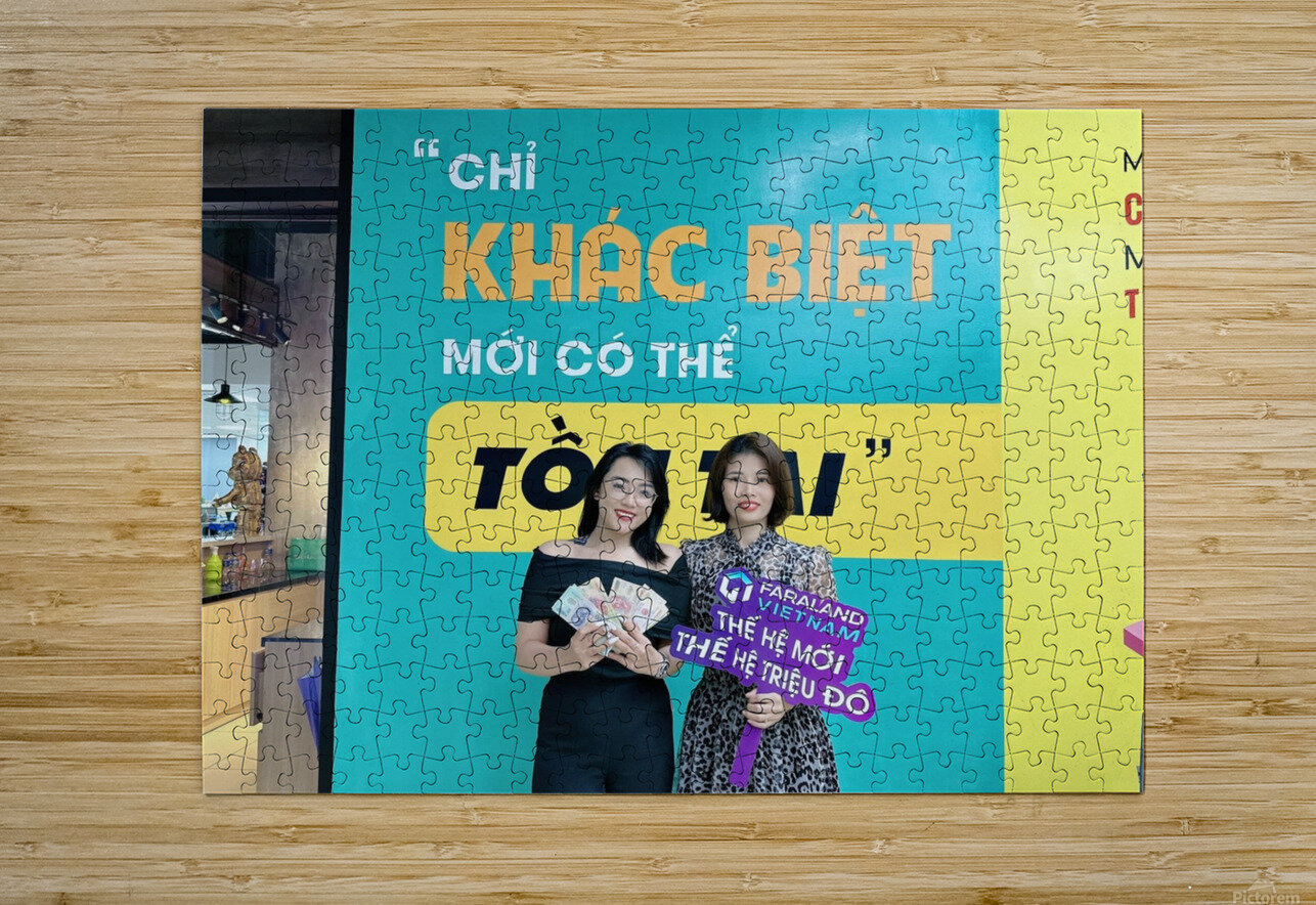 Portrait photo of my sister Even Chesler Puzzle printing